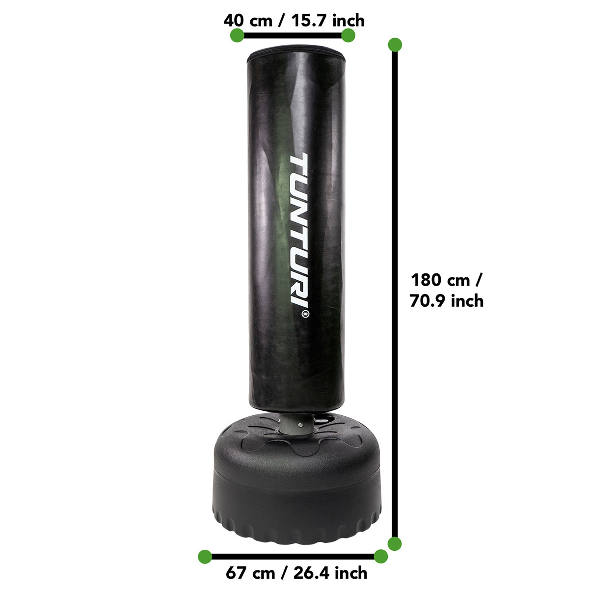 Tunturi Free Standing Punch Bag Black