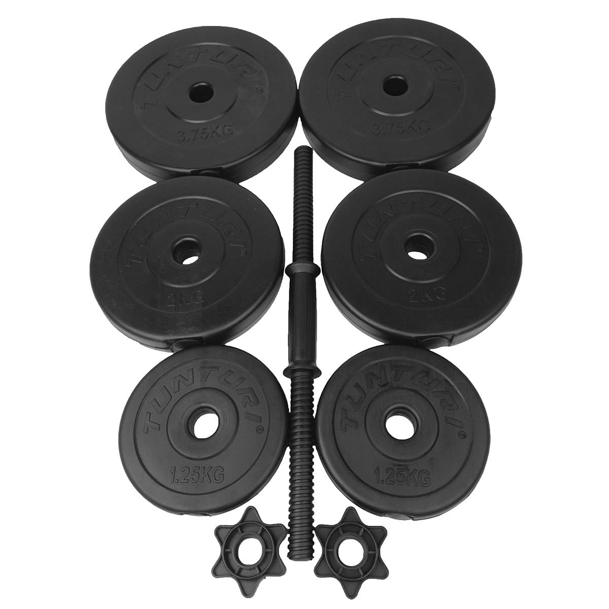 Tunturi Dumbbell Set Vinyl 15 Kg