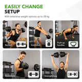 Tunturi Barbell/Dumbbell Set, 28kg Vin