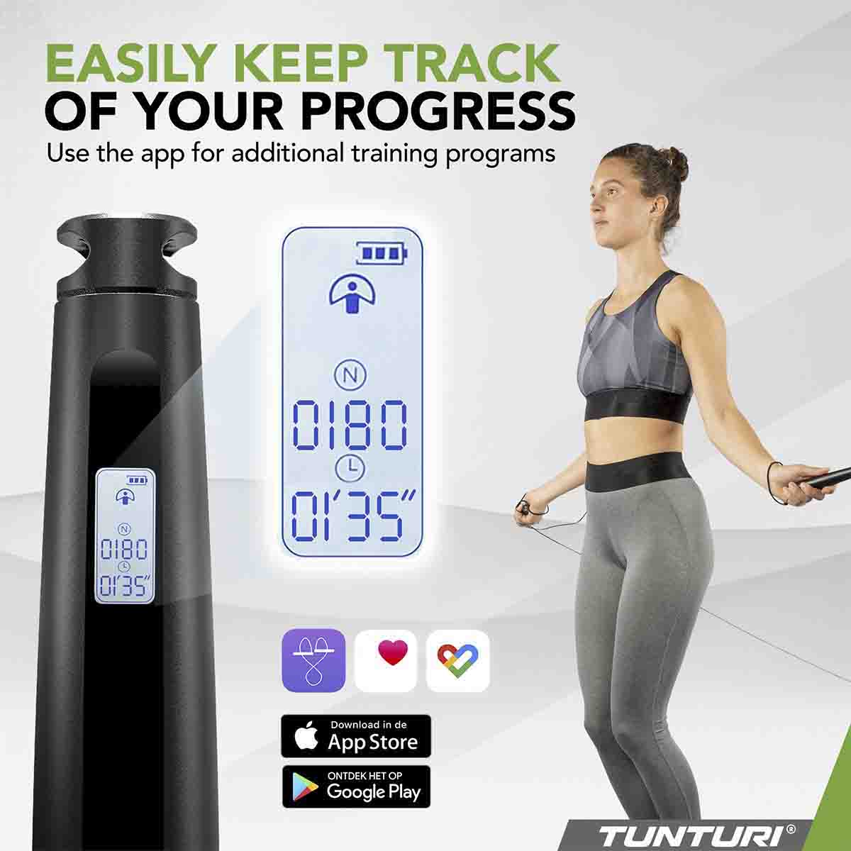 Tunturi Smart Jumprope W. Display+ App