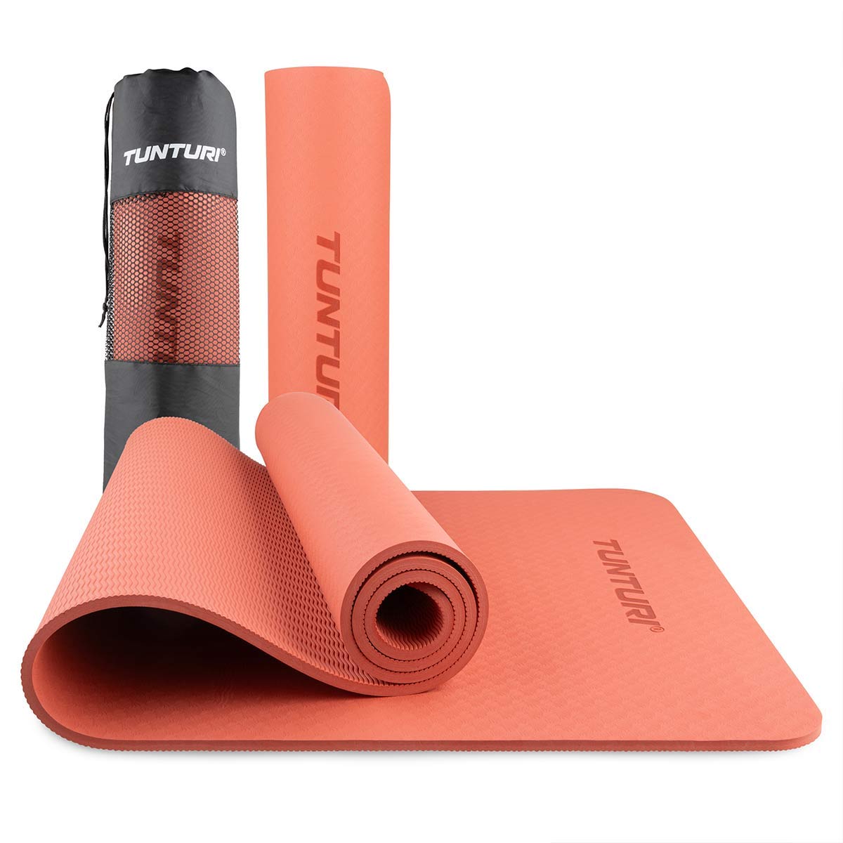Tunturi Yoga Mat 8MM (Rose Gold) Rose Wine