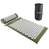 Tunturi Acupressure Mat and Pillow Green
