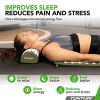 Tunturi Acupressure Mat and Pillow Green