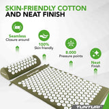 Tunturi Acupressure Mat and Pillow Green