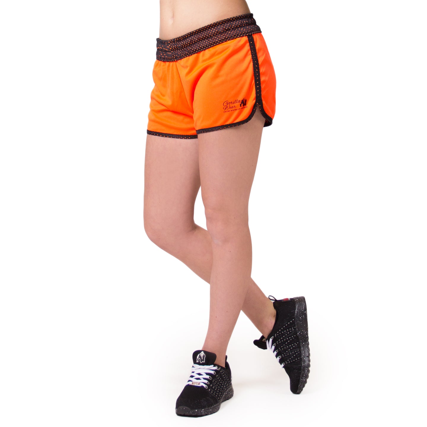 Gorilla Wear Madison Reversible Shorts, black/neon orange