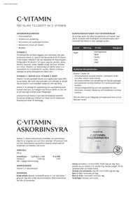Holistic C-vitamin askorbinsyra, 250 g
