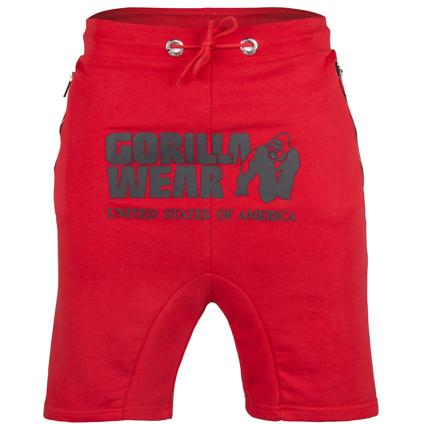 Gorilla Wear Alabama Drop Crotch Shorts, red