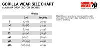 Gorilla Wear Alabama Drop Crotch Shorts, red