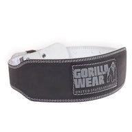 Gorilla Wear 4 Inch Padded Leather Belt, svart / grå