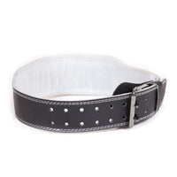Gorilla Wear 4 Inch Padded Leather Belt, svart / grå