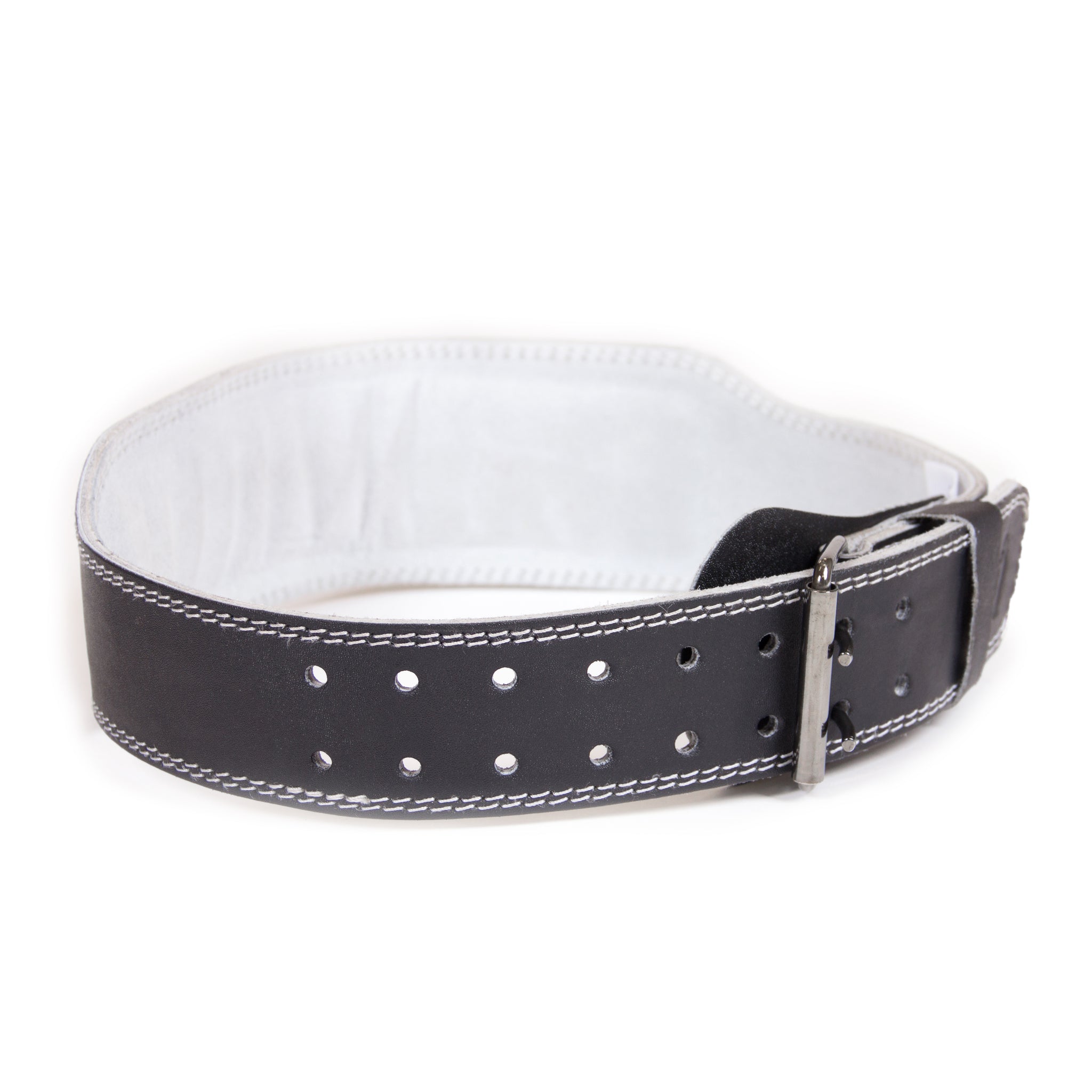Gorilla Wear 4 Inch Padded Leather Belt, svart / grå