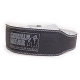 Gorilla Wear 4 Inch Padded Leather Belt, svart / grå