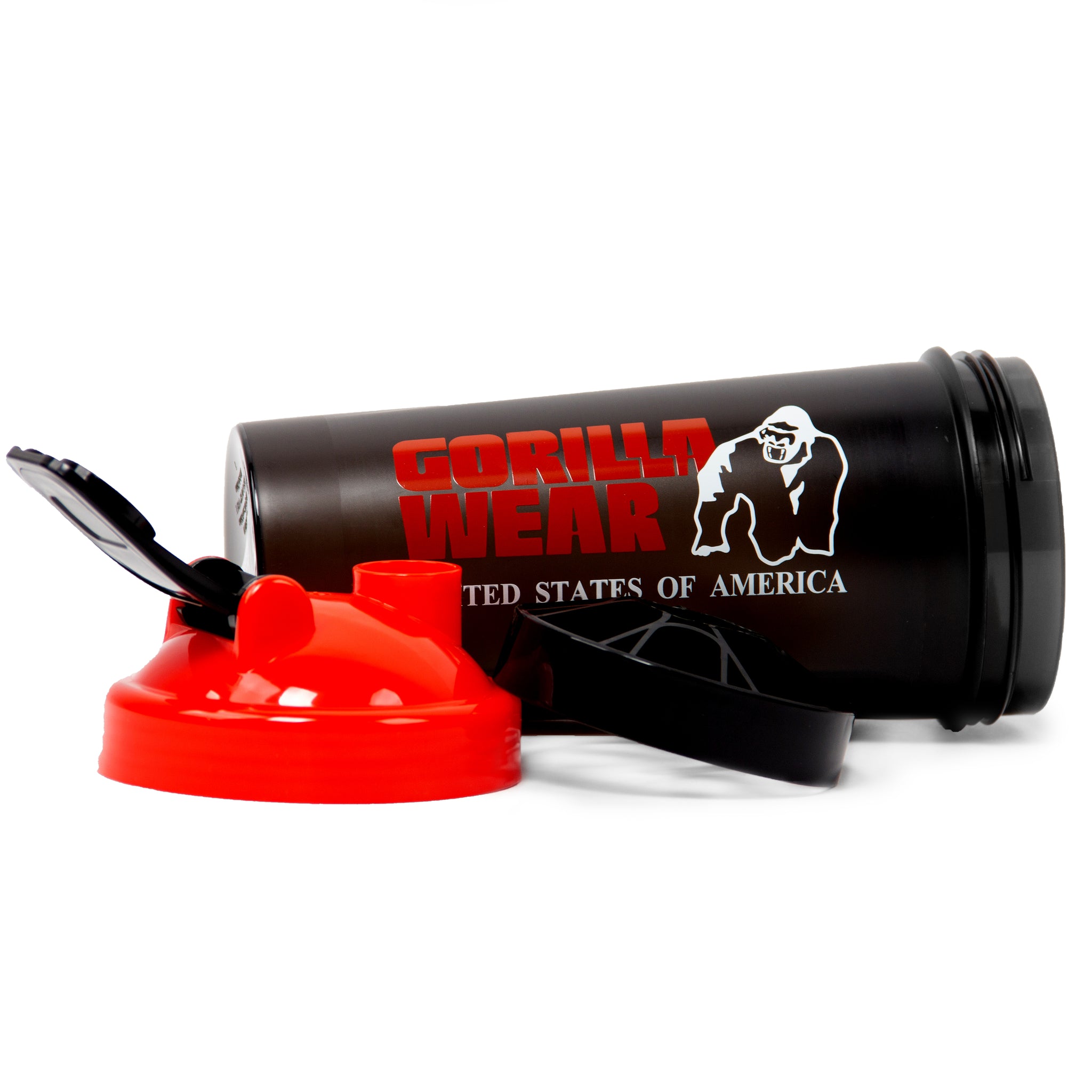 Gorilla Wear Shaker XXL 1000 ml, black/red