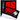 Gorilla Wear Functional Gym Towel, black/red