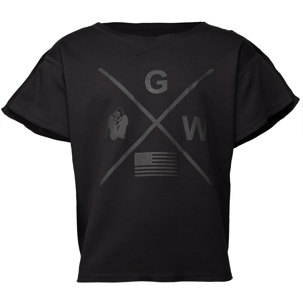 Gorilla Wear Sheldon Work Out Top, black