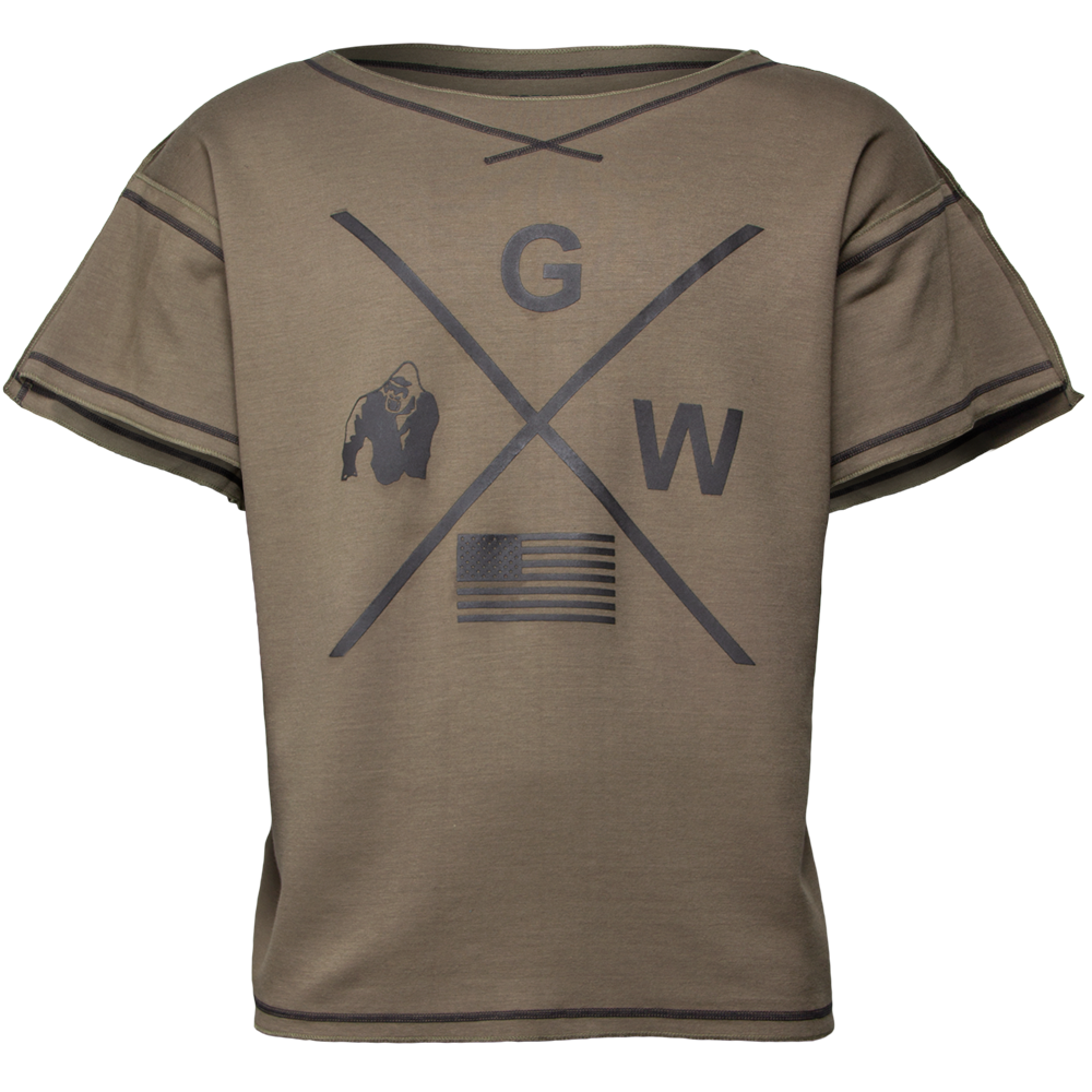Gorilla Wear Sheldon Work Out Top, army green