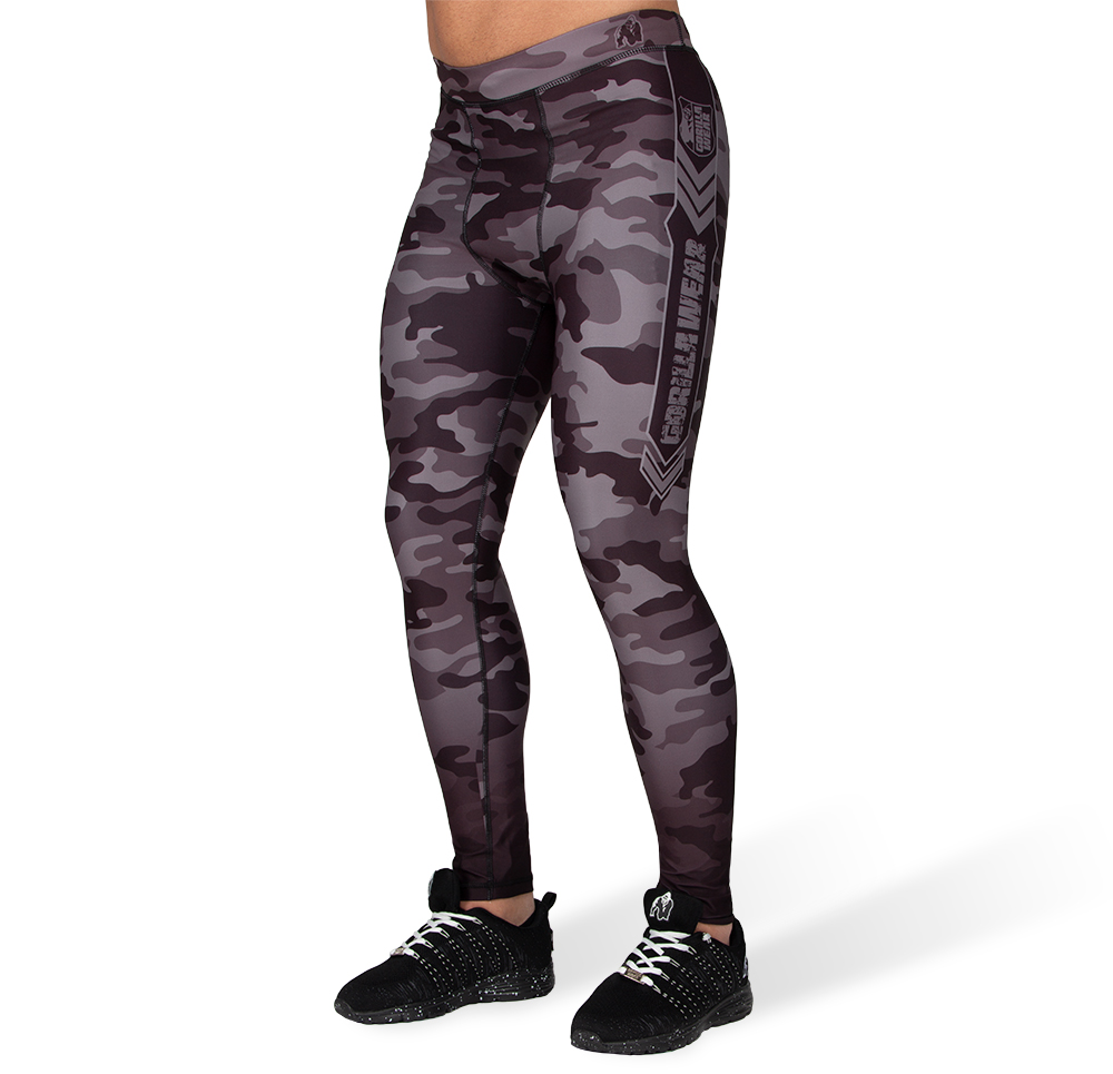 Gorilla Wear Franklin Men's Tights, black/grey camo