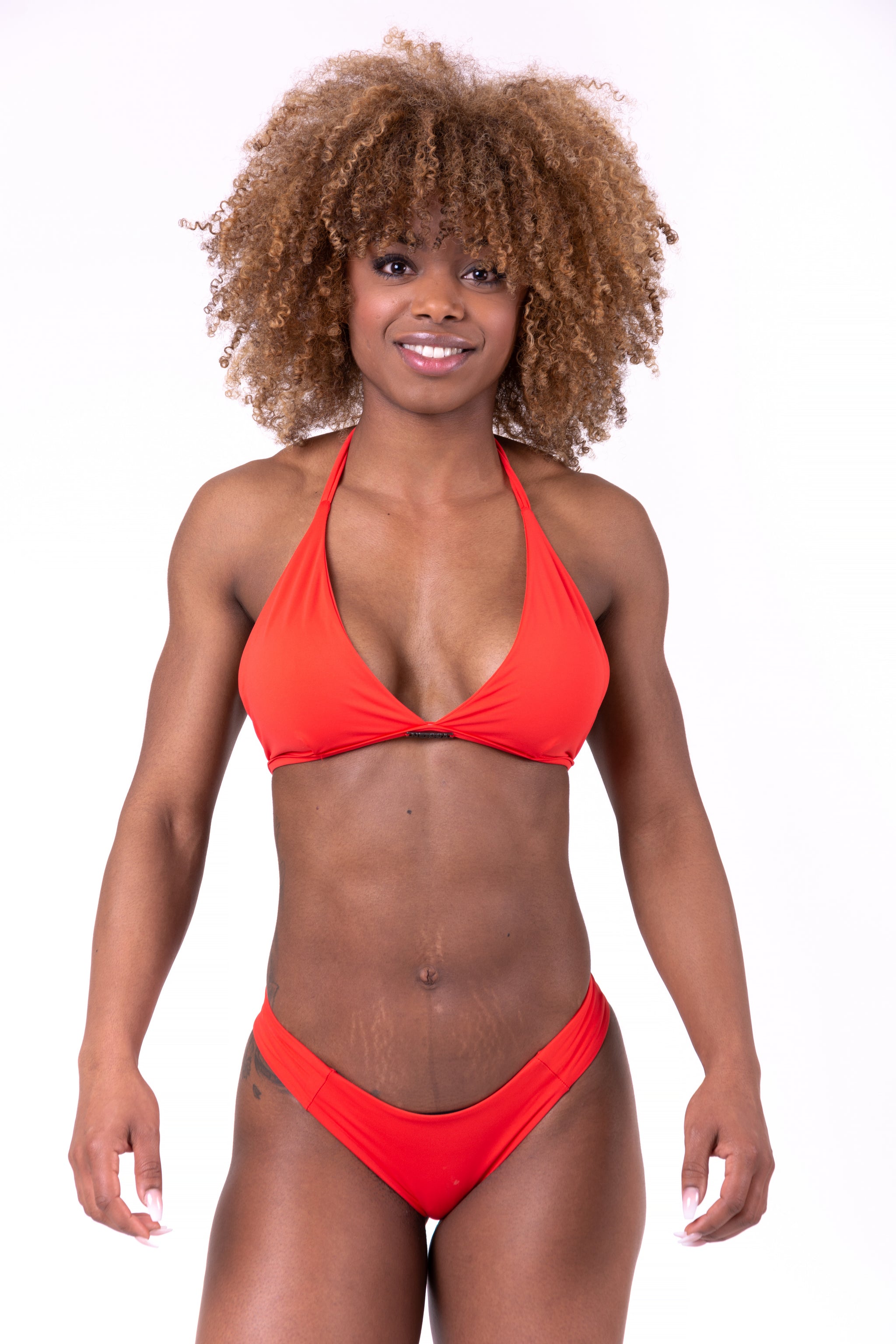 NEBBIA Triangle Bikini Top, red