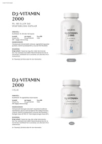 Holistic D3-vitamin i olja, 90 kapslar