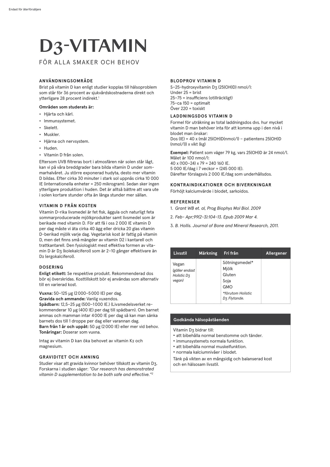 Holistic D3-vitamin i olja, 90 kapslar