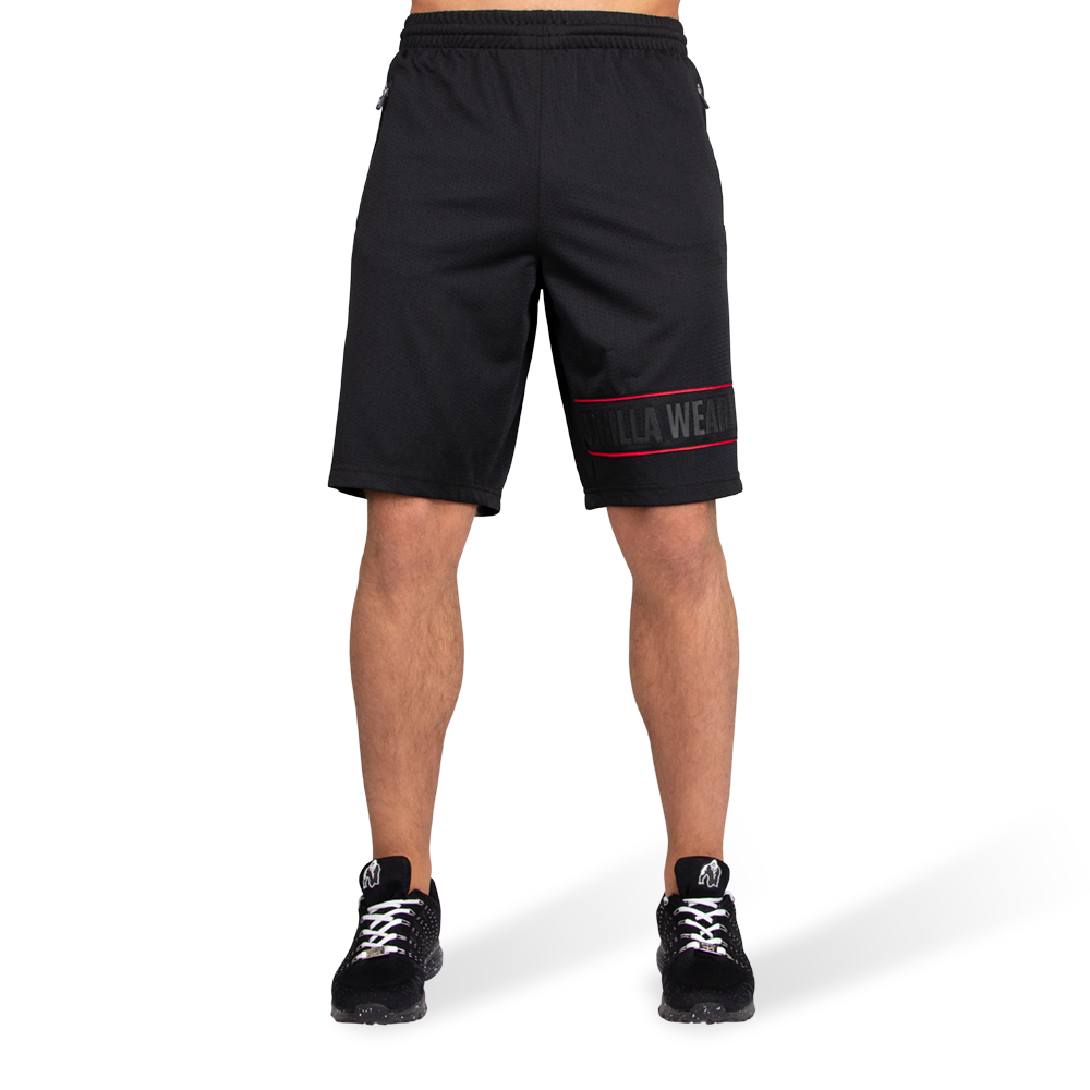 Gorilla Wear Branson Shorts, black/red