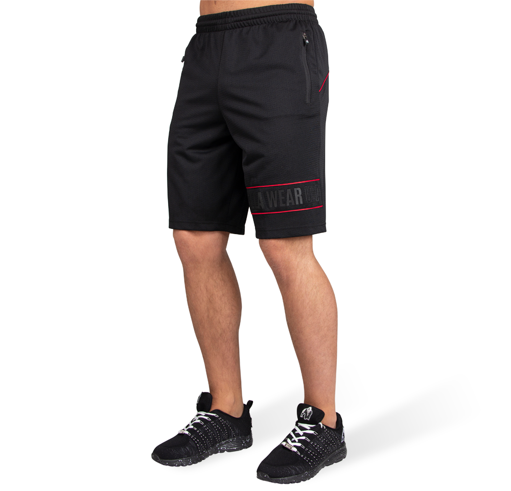 Gorilla Wear Branson Shorts, black/red