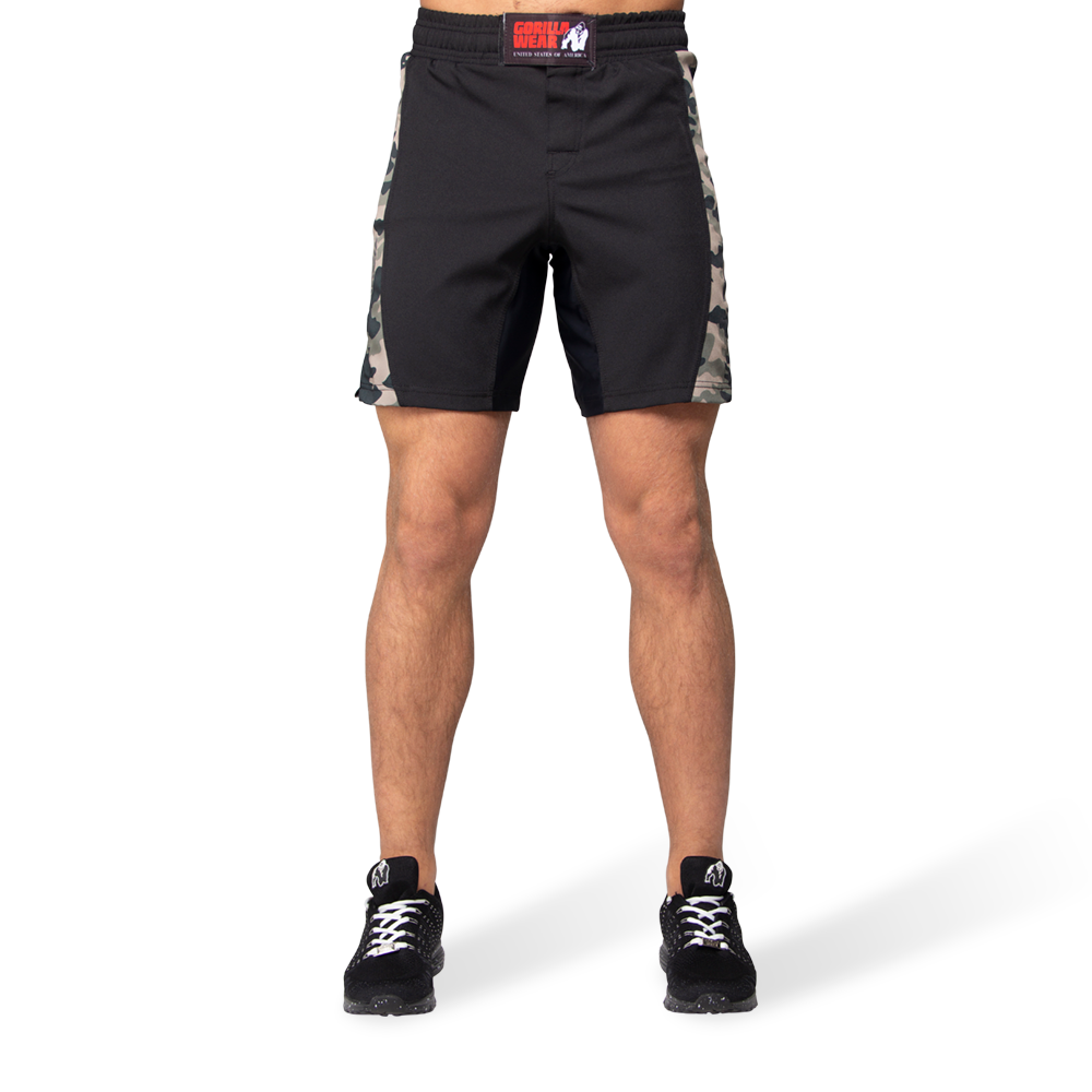 Gorilla Wear Kensington MMA Fightshorts, army green camo