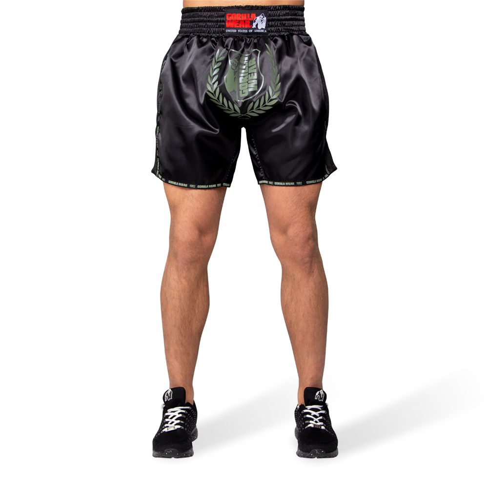 Gorilla Wear Murdo Muay Thai / Kickboxing Shorts, army green camo