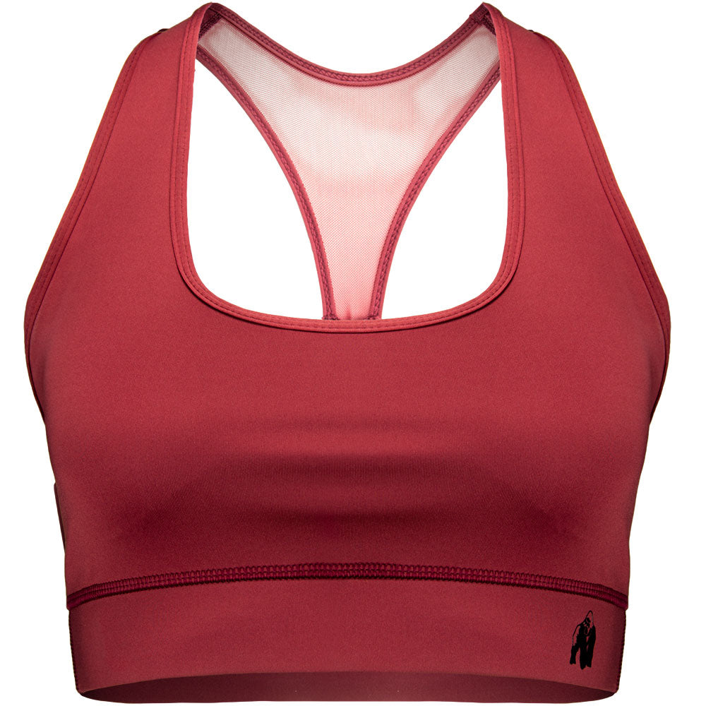Gorilla Wear Meta Sports Bra, burgundy red