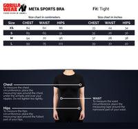 Gorilla Wear Meta Sports Bra, black