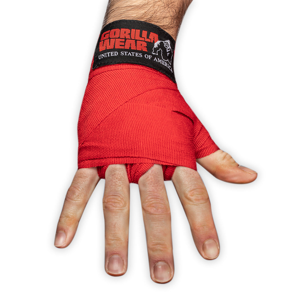 Gorilla Wear Boxing Hand Wraps, red - 2,5 m