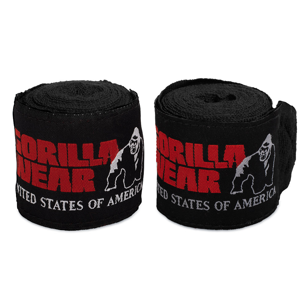 Gorilla Wear Boxing Hand Wraps, black - 3 m