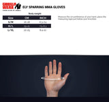 Gorilla Wear Ely MMA Sparring Gloves, black/white