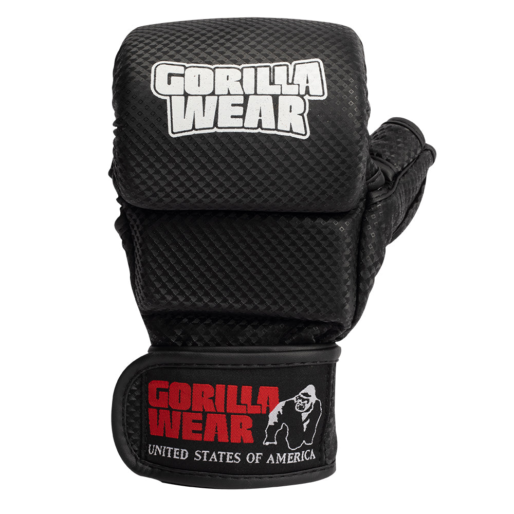 Gorilla Wear Ely MMA Sparring Gloves, black/white