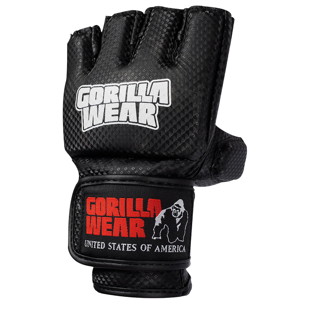 Gorilla Wear Manton MMA Gloves (with thumb), black/white