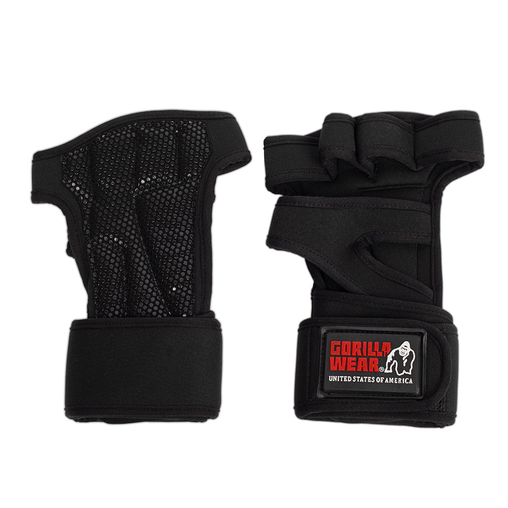 Gorilla Wear Yuma Weightlifting Workout Gloves, black