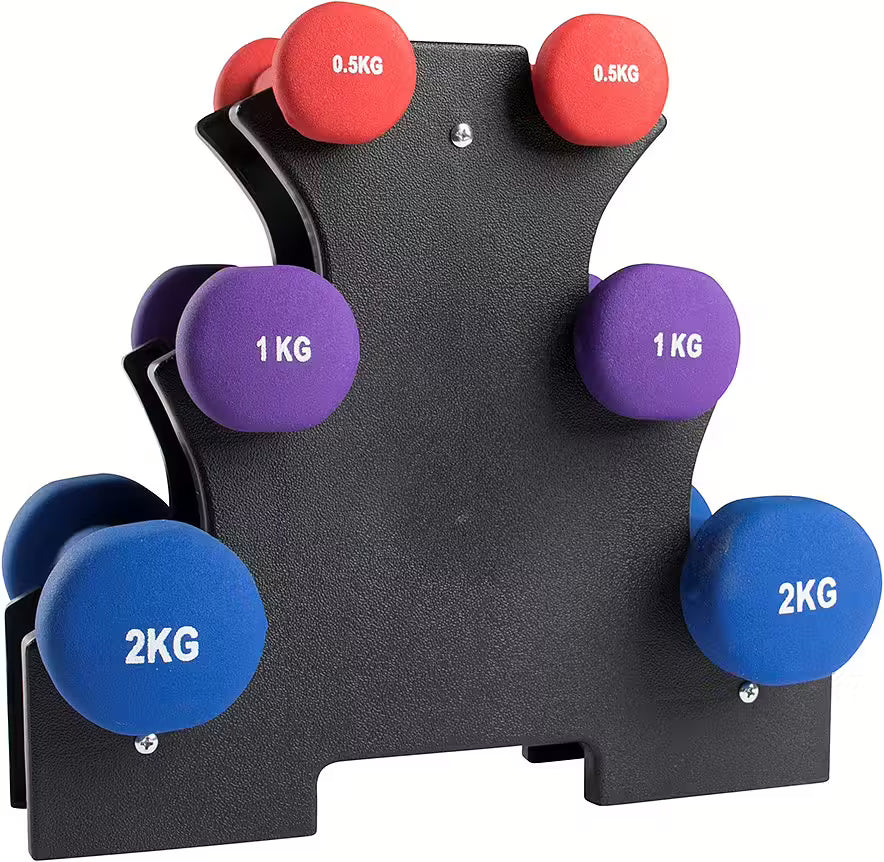 Neoprene Dumbbell Set + Ställ – smidigt, snyggt och mångsidigt