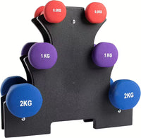 Neoprene Dumbbell Set + Ställ – smidigt, snyggt och mångsidigt