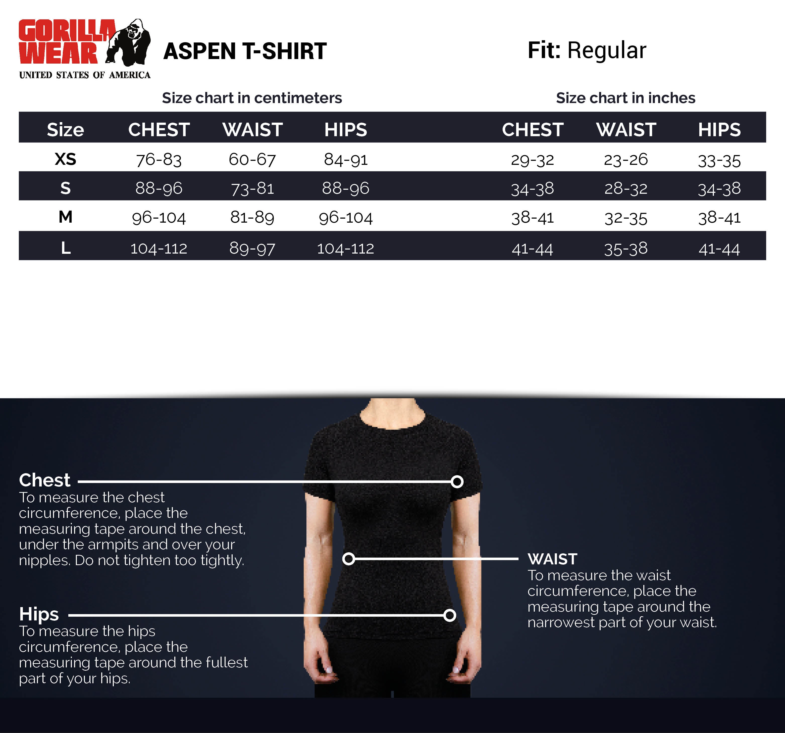 Gorilla Wear Aspen T-Shirt, dark grey