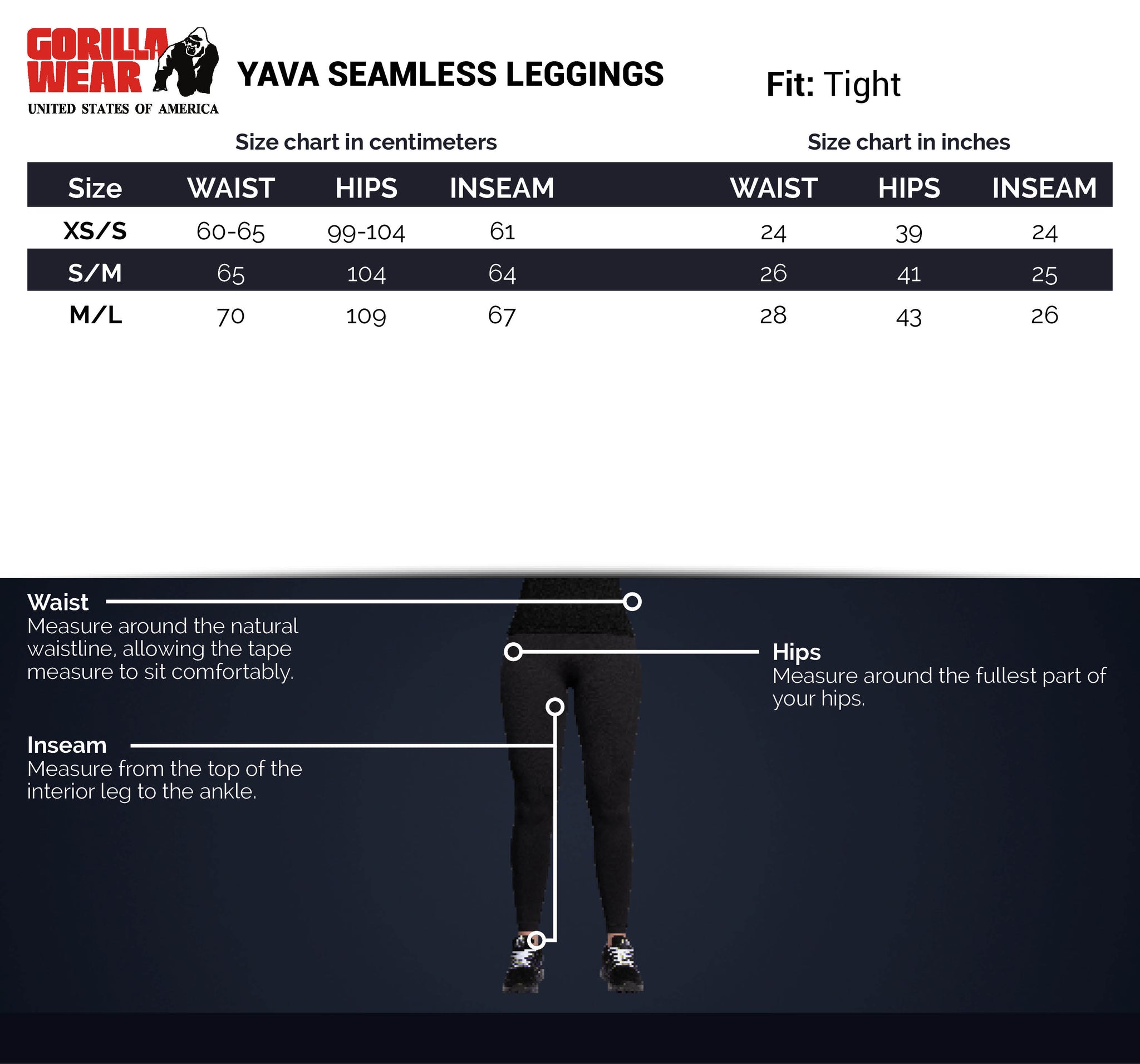 Gorilla Wear Yava Seamless Leggings, grey