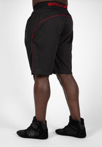 Gorilla Wear Mercury Mesh Shorts, black/red