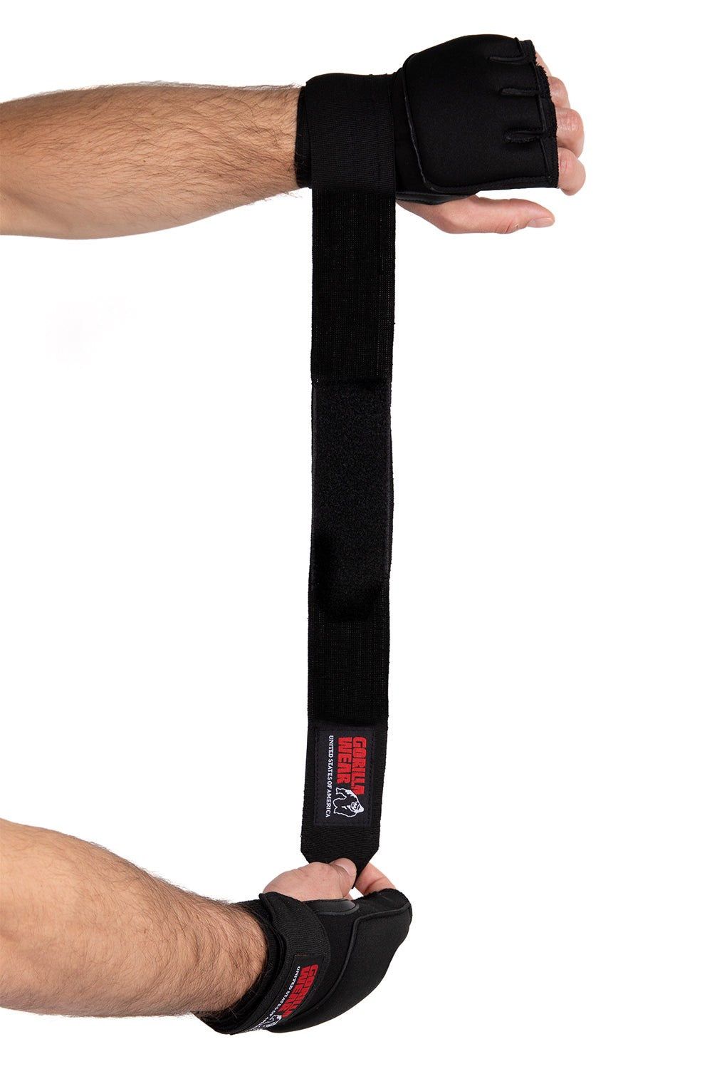 Gorilla Wear Gel Glove Wraps, black