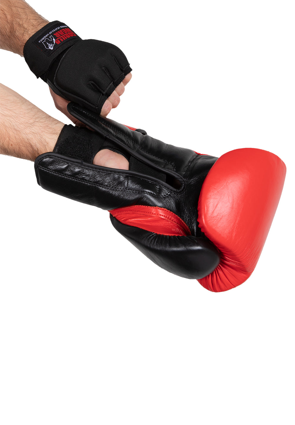 Gorilla Wear Gel Glove Wraps, black