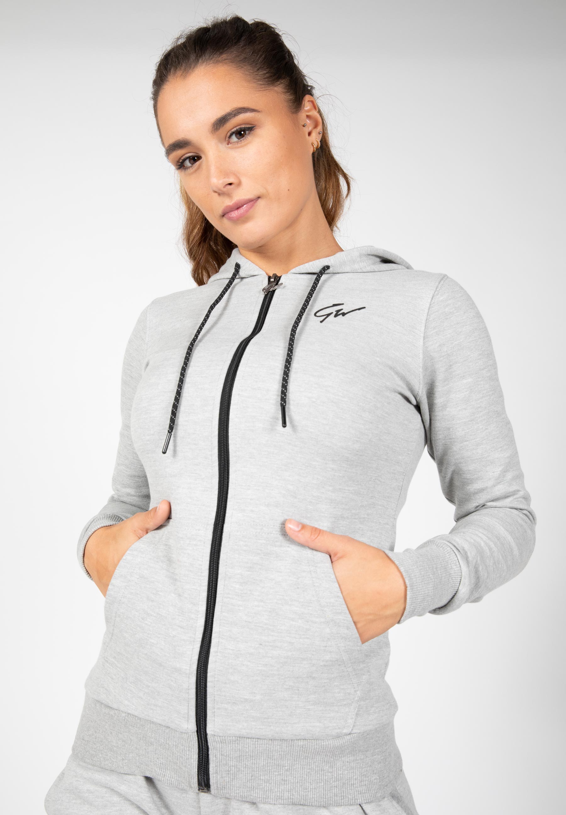 Gorilla Wear Pixley Zipped Hoodie, grey