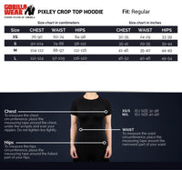 Gorilla Wear Pixley Crop Top Hoodie, grey