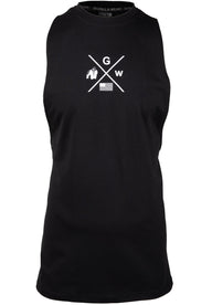 Gorilla Wear Cisco Drop Armhole Tank Top, black/white