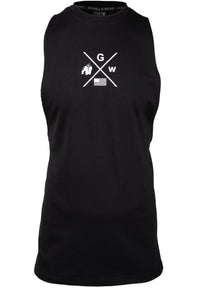 Gorilla Wear Cisco Drop Armhole Tank Top, black/white