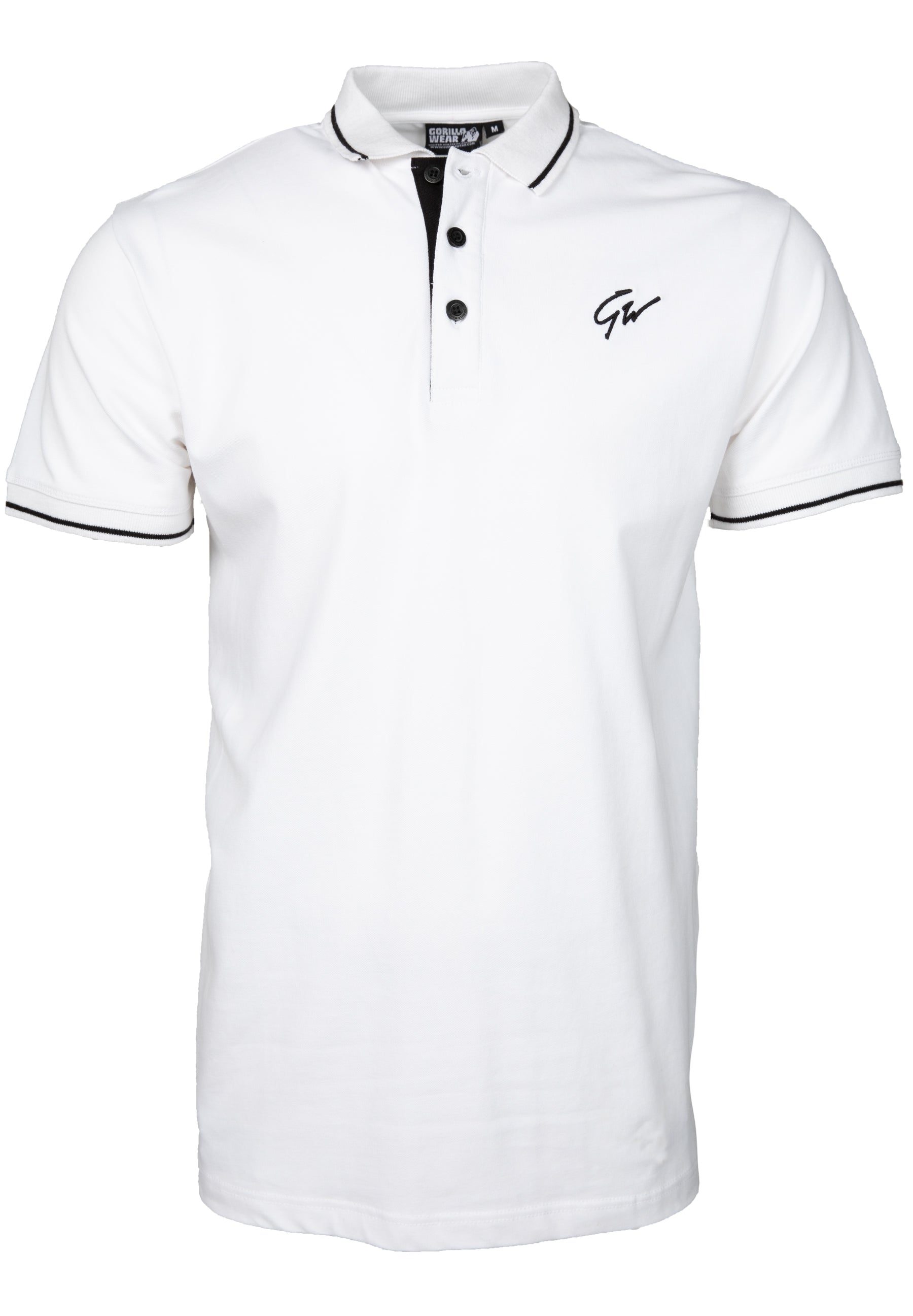 Gorilla Wear Delano Polo, white/black
