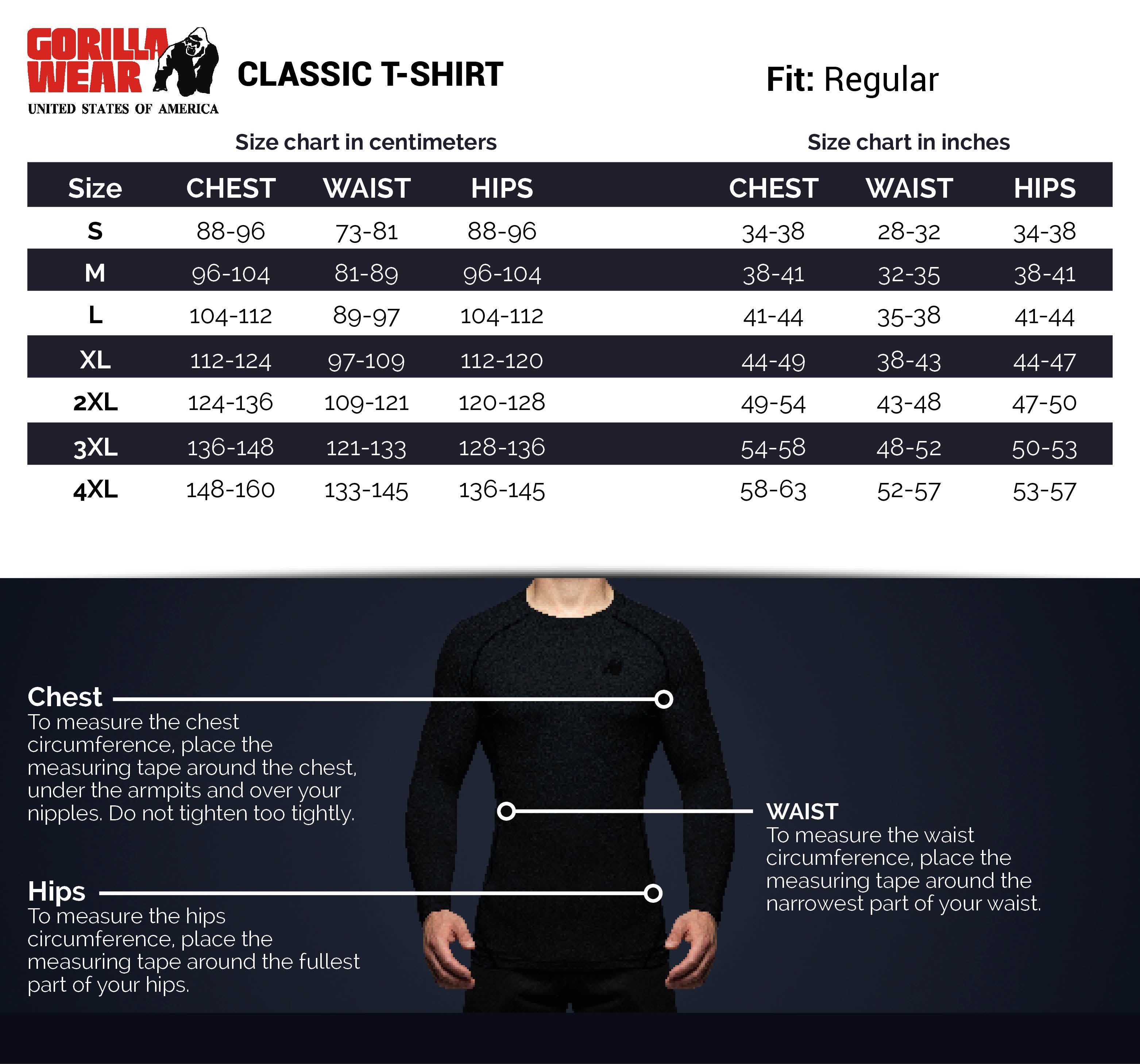 Gorilla Wear Classic T-Shirt, white