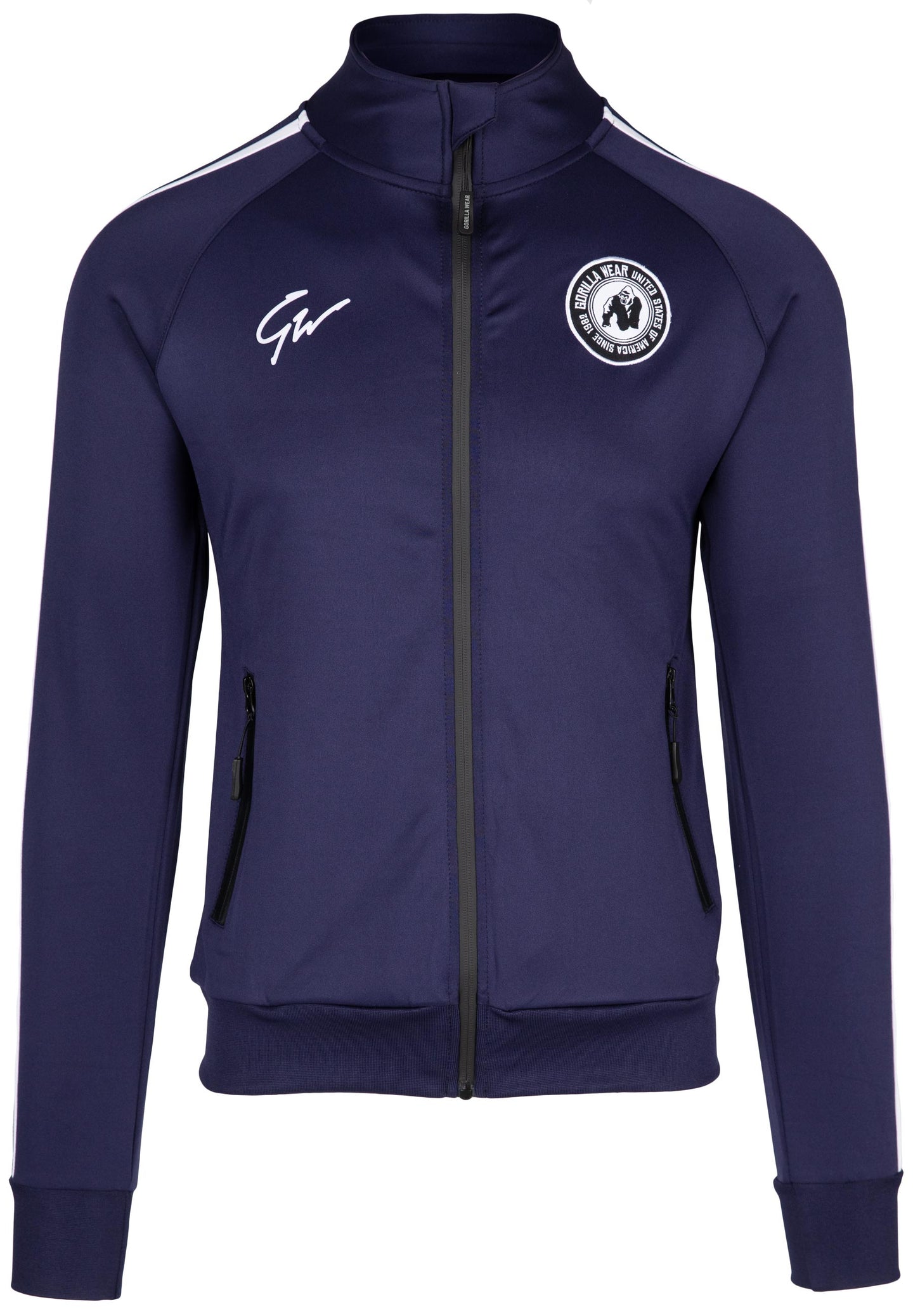 Gorilla Wear Stratford Track Jacket, Navy Blue